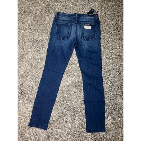 NWT Fidelity Charlie Mid Rise Skinny Jeans W 31 Blue Stretch Denim Made in USA - Picture 2 of 14